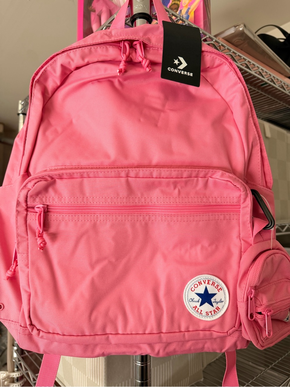 Converse Pink Women's Backpack with All Star Patch